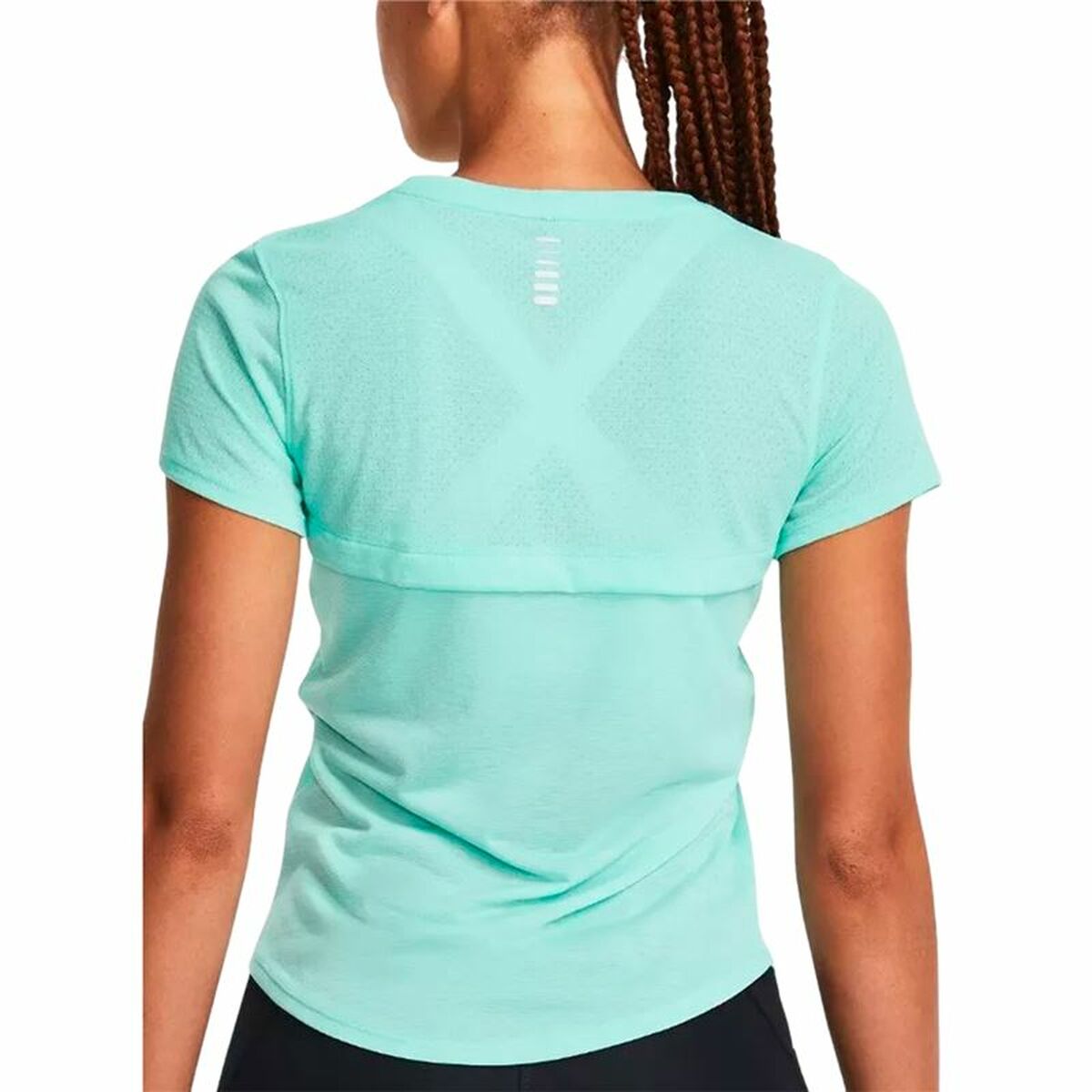 Damen Kurzarm-T-Shirt Under Armour Streaker Ss Aquamarin - AWK Flagship