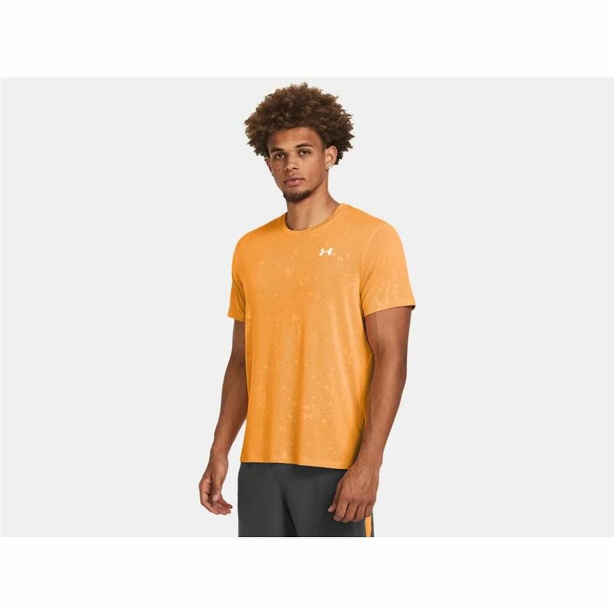 Herren Kurzarm-T-Shirt Under Armour Launch Dunkelorange - AWK Flagship