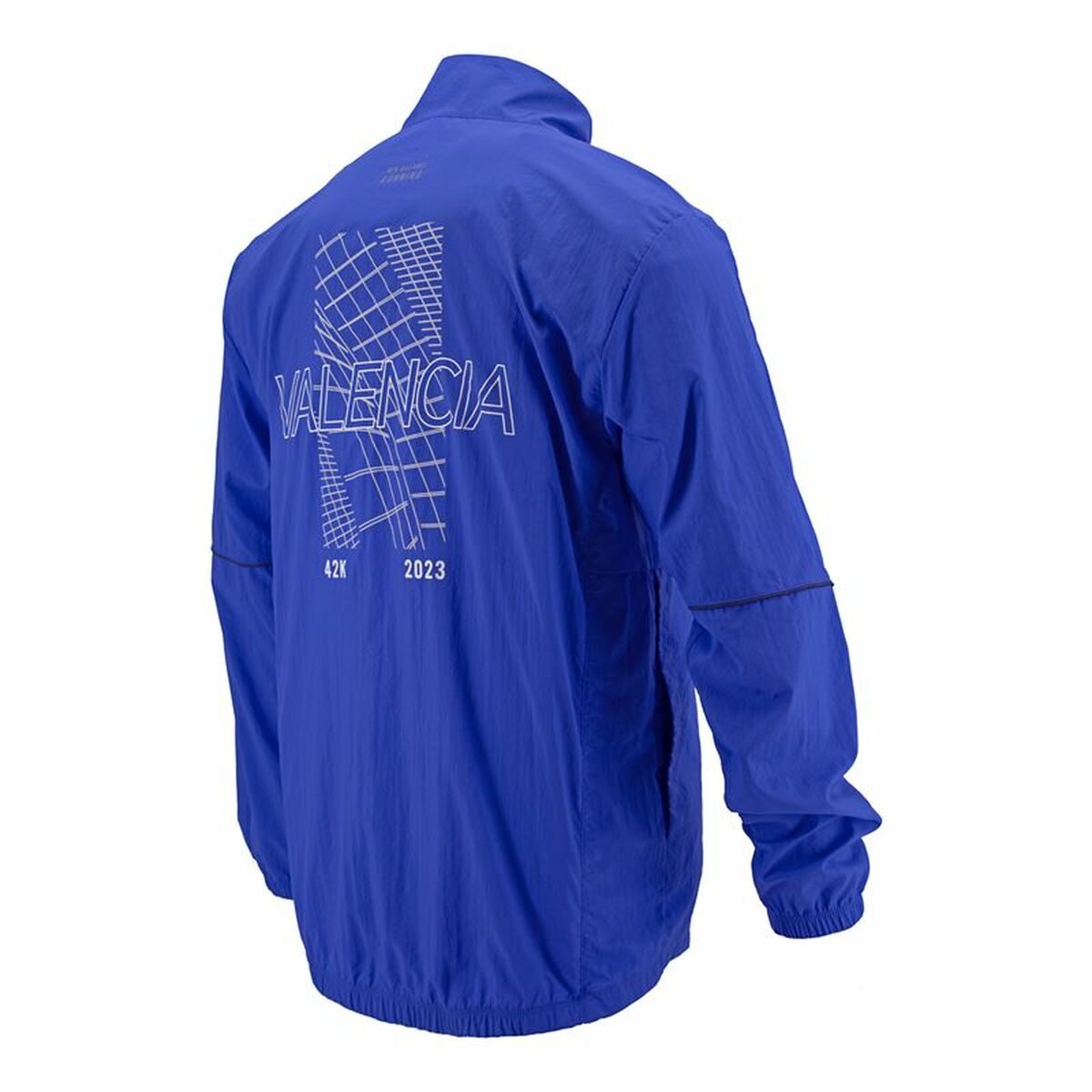 Sportjacke für Herren New Balance Valencia Marathon Blau - AWK Flagship