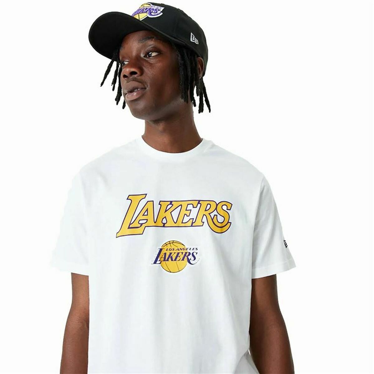 Basketball-T-Shirt New Era NBA LA Lakers Weiß - AWK Flagship