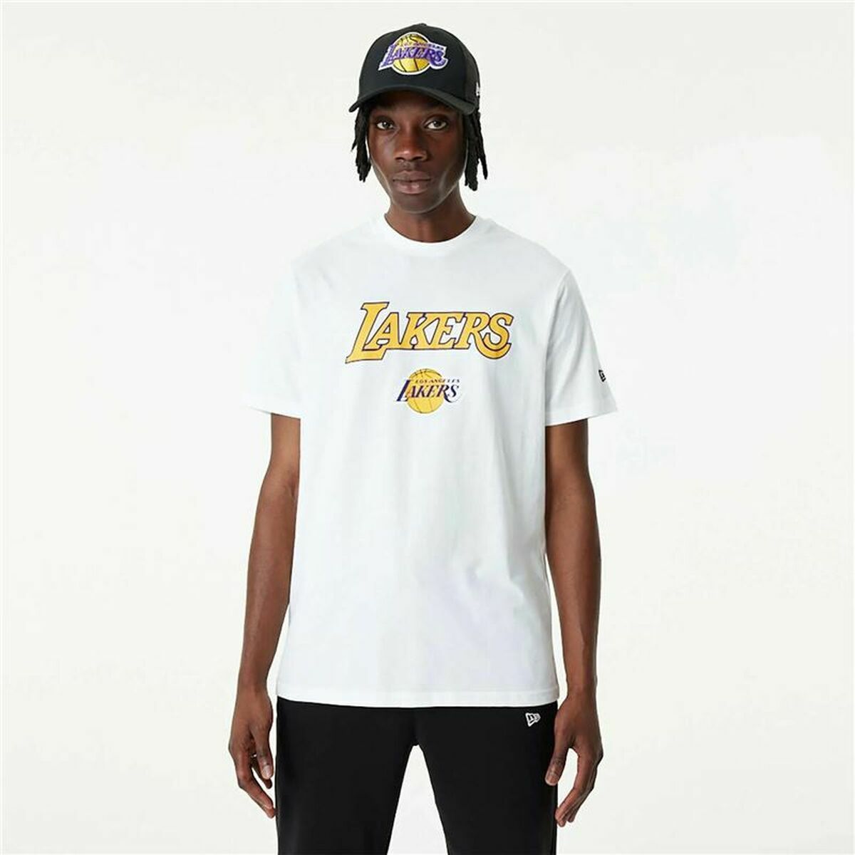 Basketball-T-Shirt New Era NBA LA Lakers Weiß - AWK Flagship