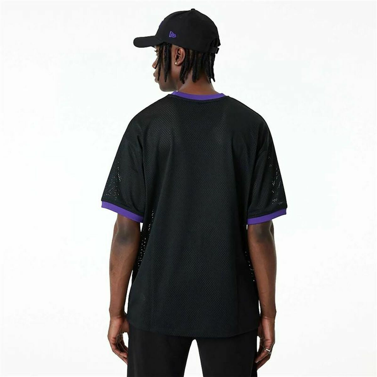 Basketball-T-Shirt New Era Mesh LA Lakers Schwarz - AWK Flagship