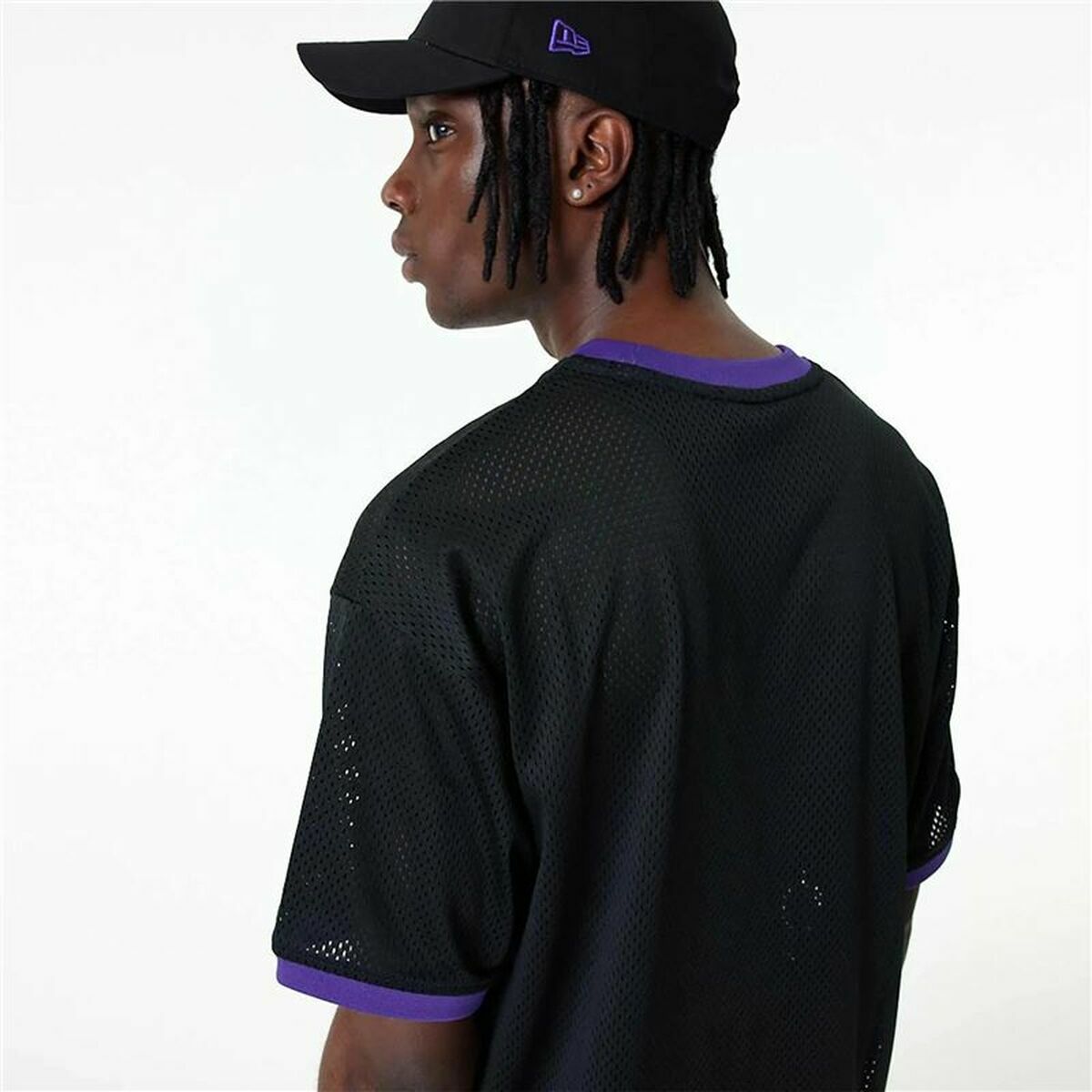 Basketball-T-Shirt New Era Mesh LA Lakers Schwarz - AWK Flagship