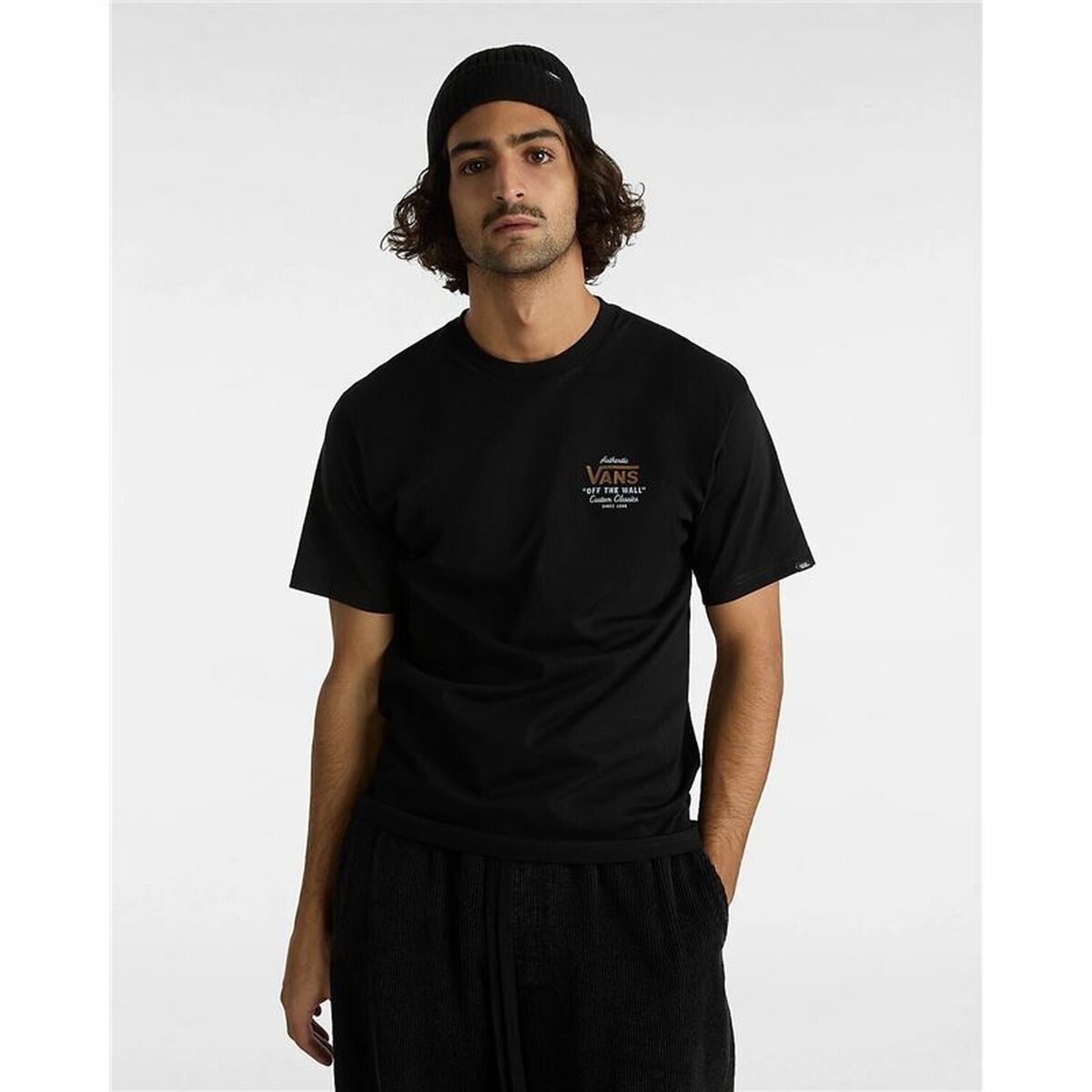 Herren Kurzarm-T-Shirt Vans Holder St Classic Schwarz - AWK Flagship