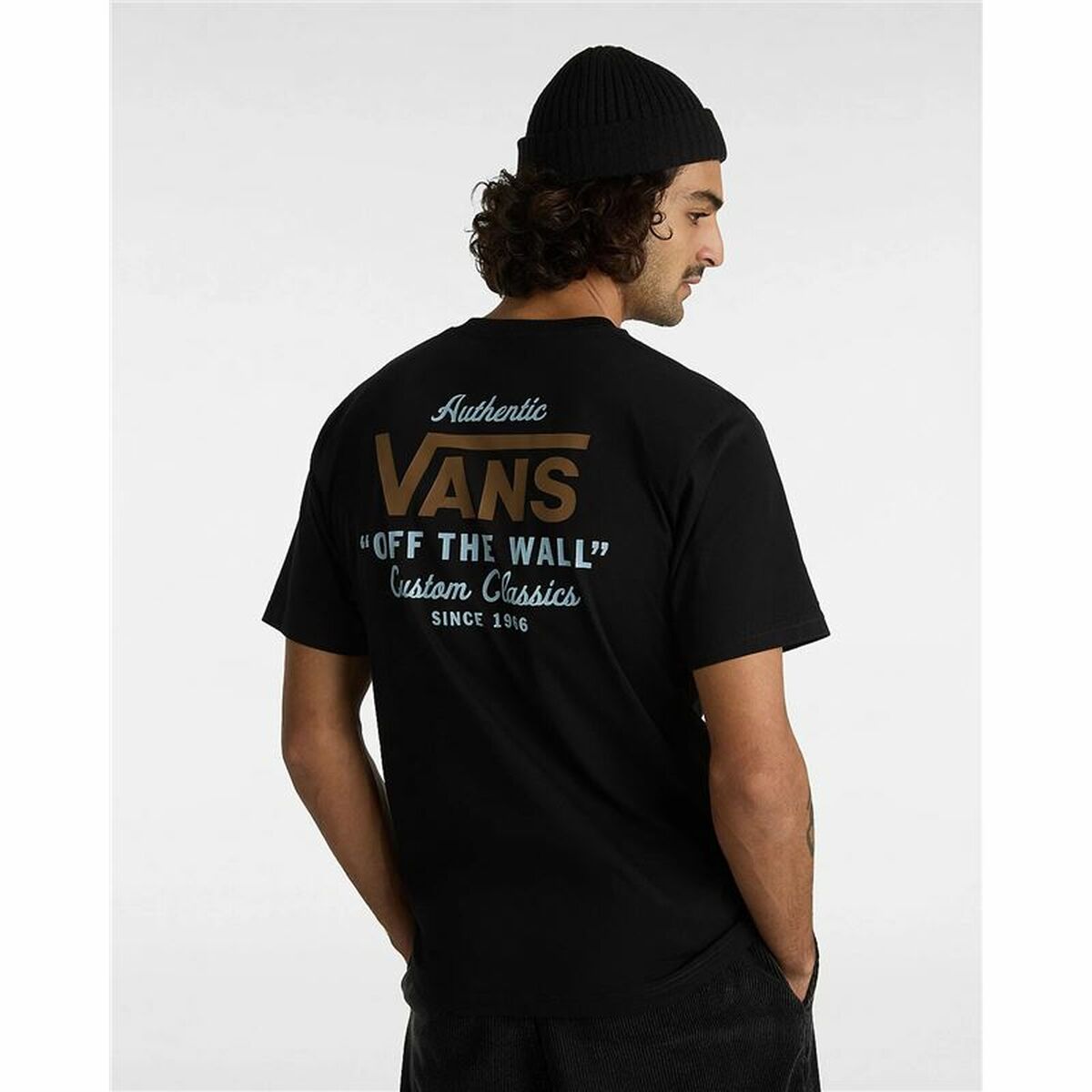 Herren Kurzarm-T-Shirt Vans Holder St Classic Schwarz - AWK Flagship