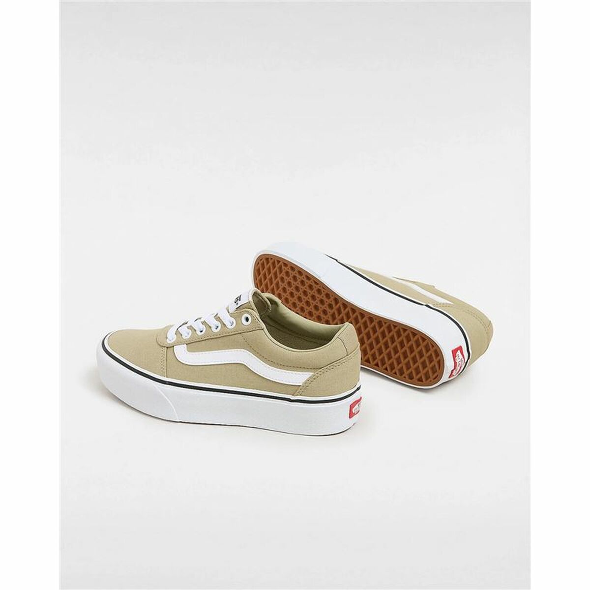 Casual Damenturnschuh Vans Ward Platform Cnvs Elm Beige Hellbraun - AWK Flagship