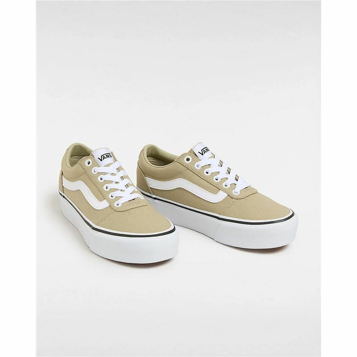 Casual Damenturnschuh Vans Ward Platform Cnvs Elm Beige Hellbraun - AWK Flagship