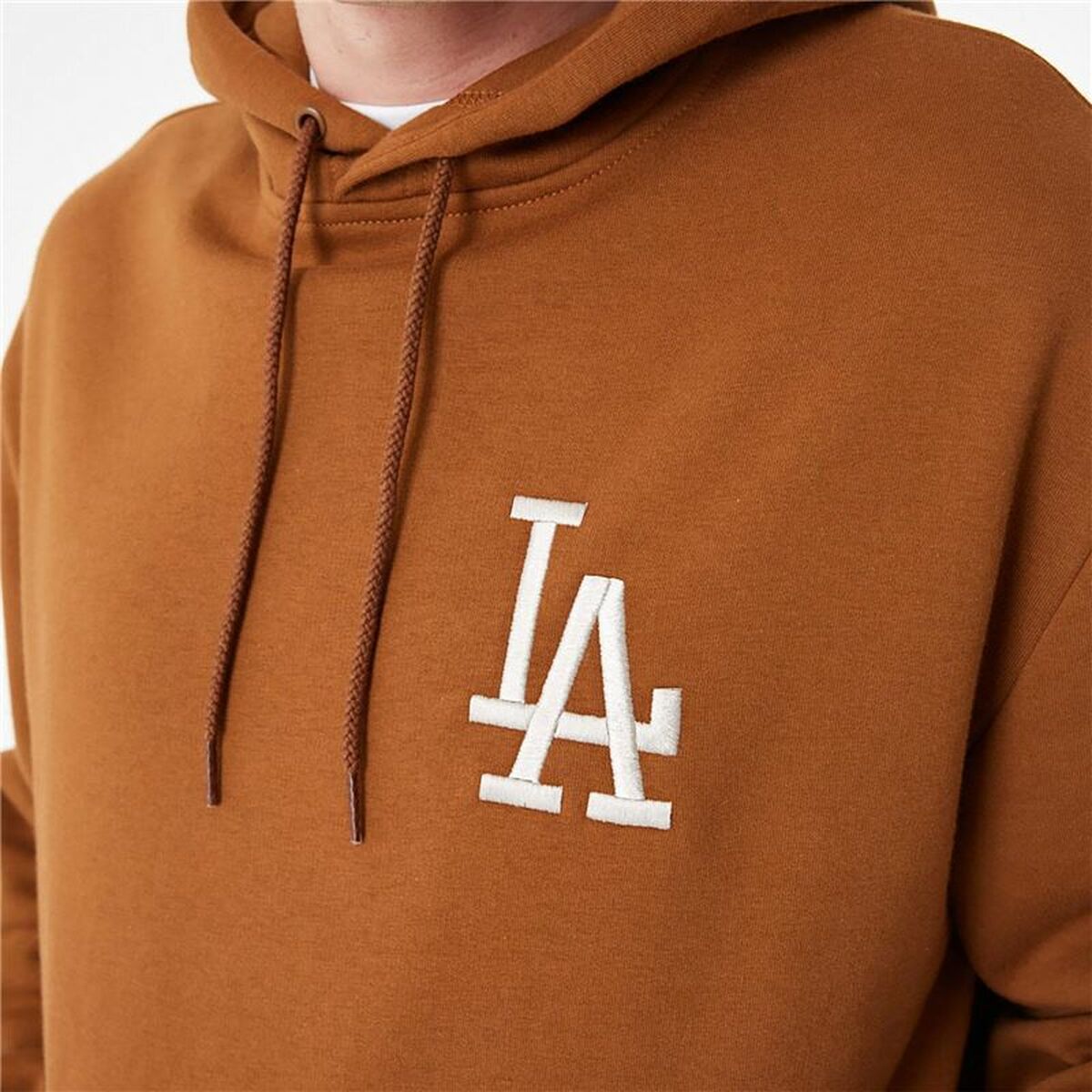 Unisex Sweater mit Kapuze New Era League Essentials LA Dodgers Ocker - AWK Flagship