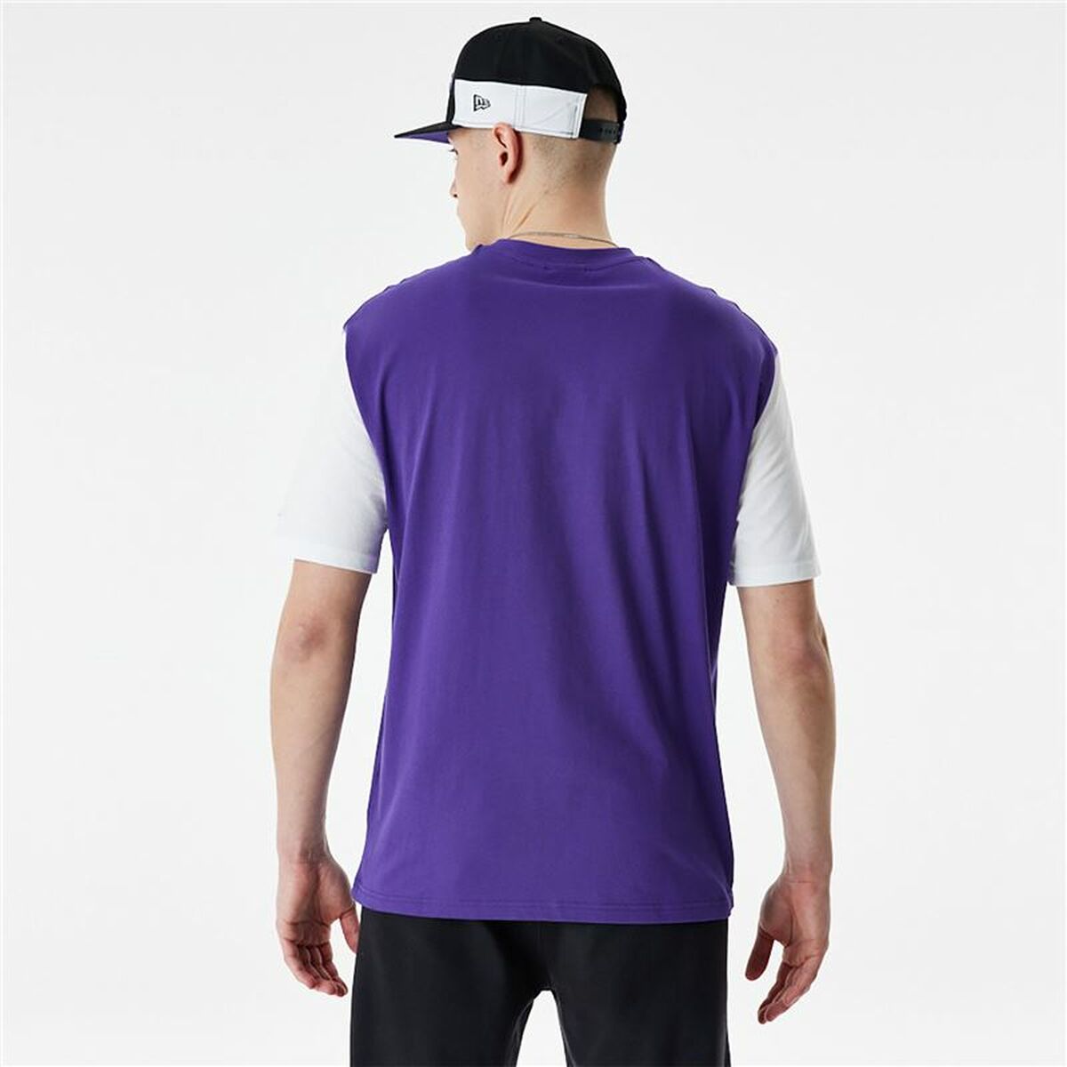 Herren Kurzarm-T-Shirt New Era NBA Colour Insert LA Lakers Lila - AWK Flagship