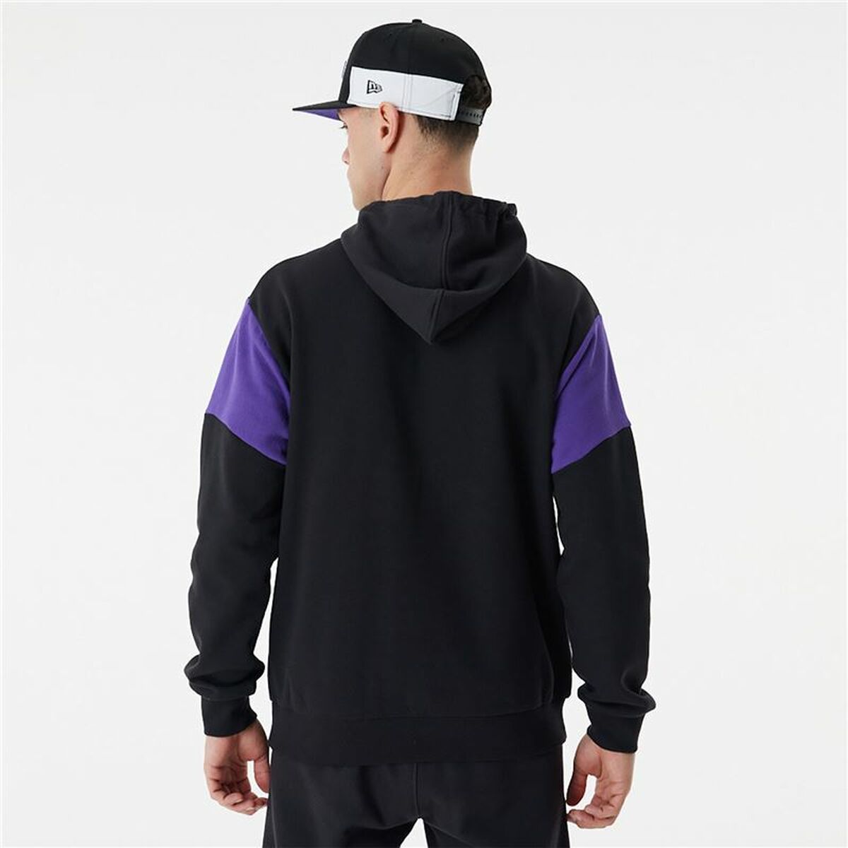 Unisex Sweater mit Kapuze New Era NBA Colour Insert LA Lakers Schwarz - AWK Flagship