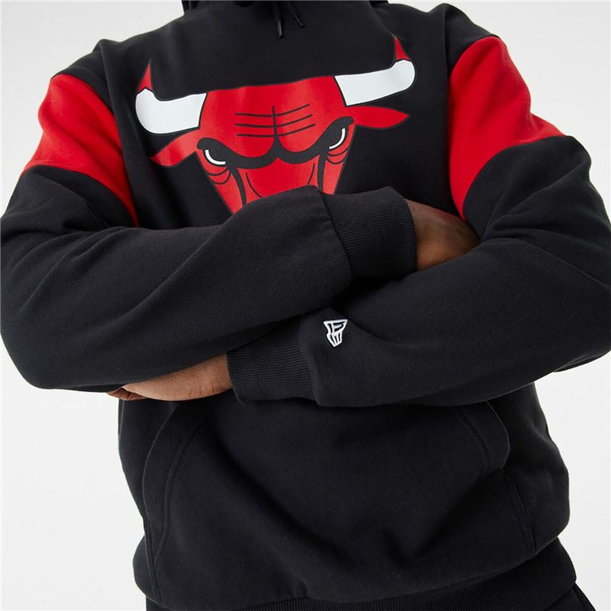 Unisex Sweater mit Kapuze New Era NBA Colour Insert Chicago Bulls Schwarz - AWK Flagship