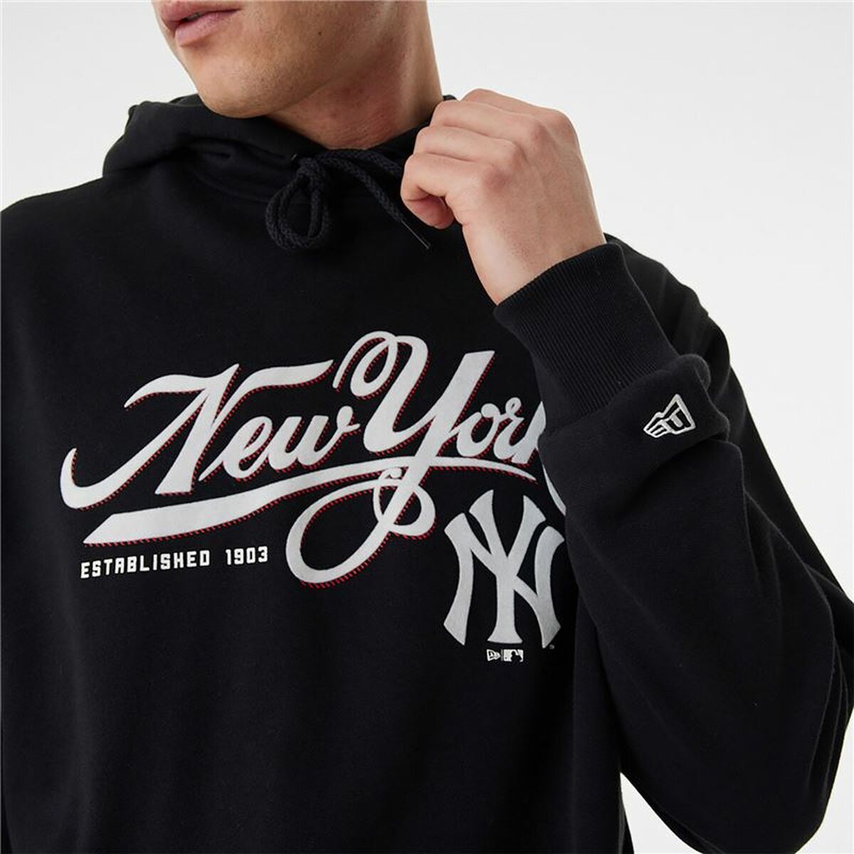 Unisex Sweater mit Kapuze New Era MLB Retro Graphic New York Yankees Schwarz - AWK Flagship