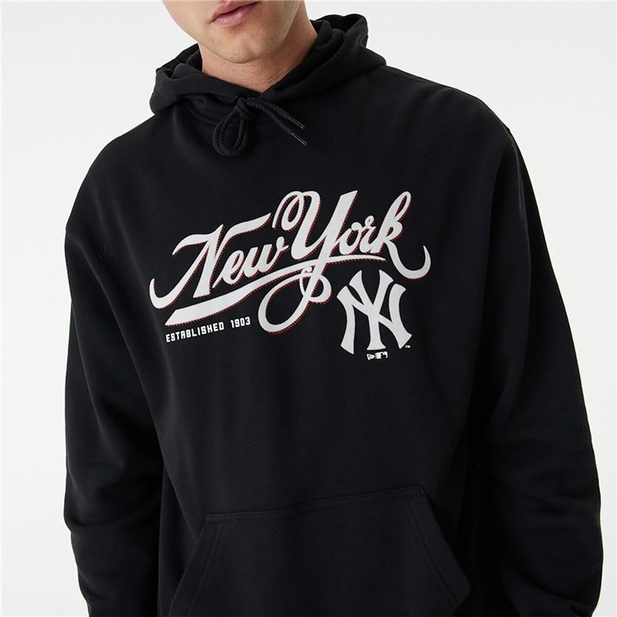 Unisex Sweater mit Kapuze New Era MLB Retro Graphic New York Yankees Schwarz - AWK Flagship