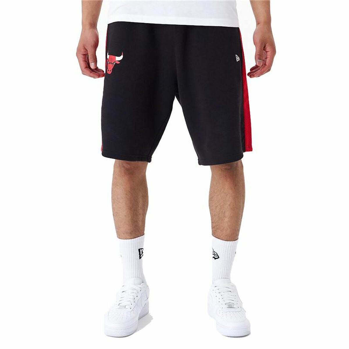 Herren-Sportshorts New Era NBA MESH PANEL OS SHORTS CHIBUL 60435477 Schwarz - AWK Flagship