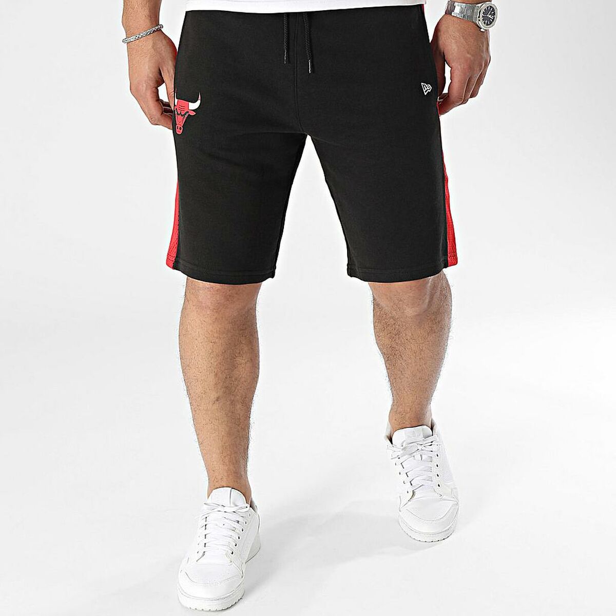 Herren-Sportshorts New Era NBA MESH PANEL OS SHORTS CHIBUL 60435477 Schwarz - AWK Flagship