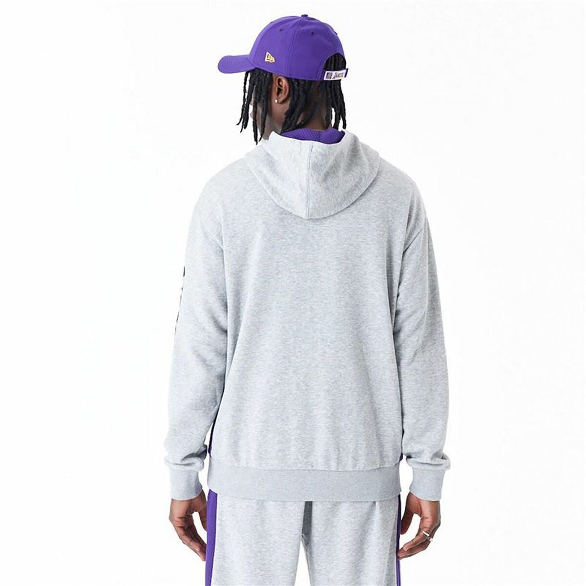 Herren Sweater mit Kapuze New Era La Lakers NBA Grau - AWK Flagship