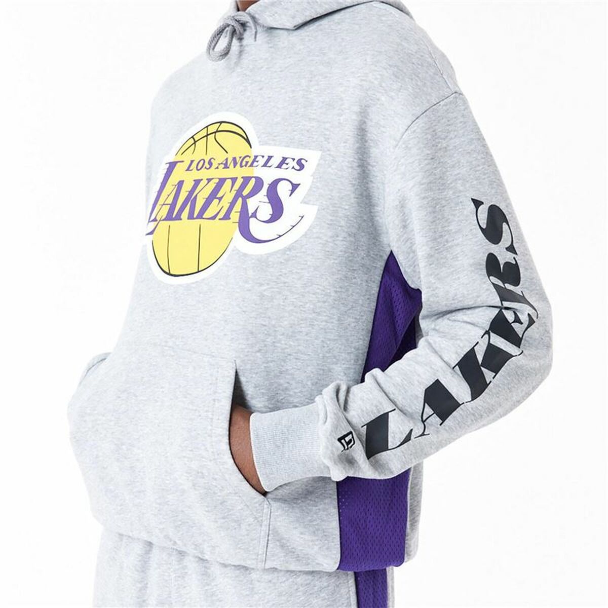 Herren Sweater mit Kapuze New Era La Lakers NBA Grau - AWK Flagship