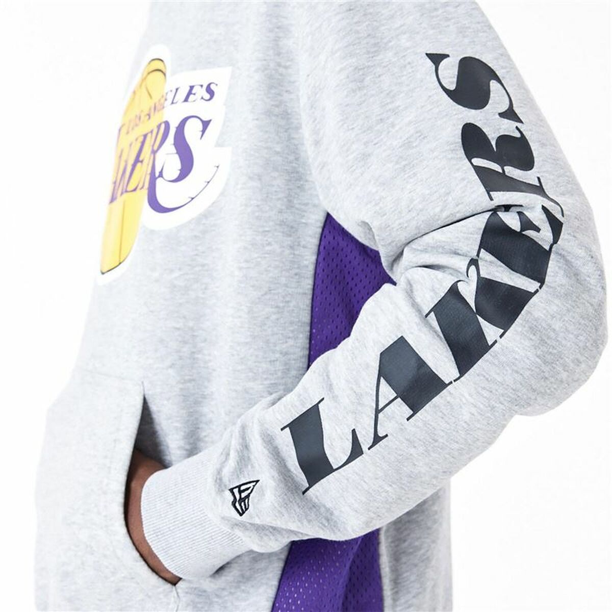 Herren Sweater mit Kapuze New Era La Lakers NBA Grau - AWK Flagship