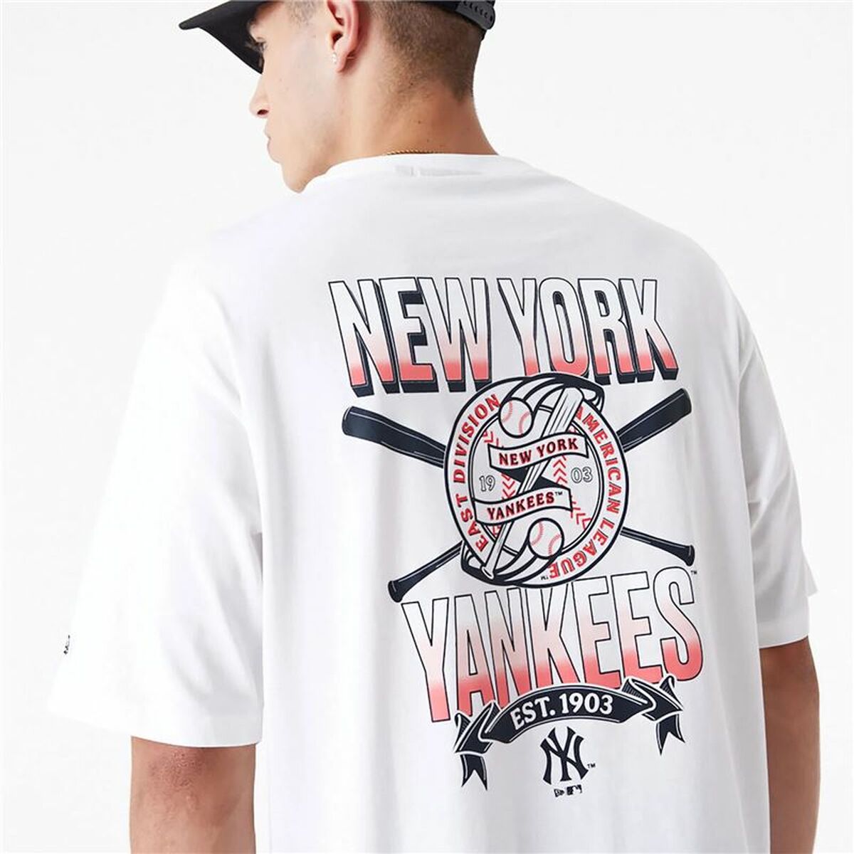 Herren Kurzarm-T-Shirt New Era Graphic New York Yankees Weiß - AWK Flagship