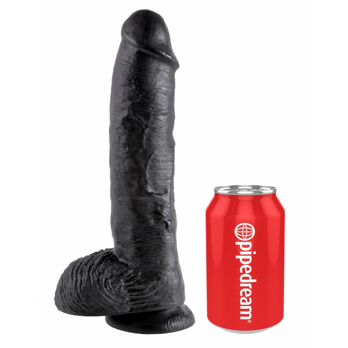 Natürliches Dildo Pipedream - King Cock Schwarz - AWK Flagship