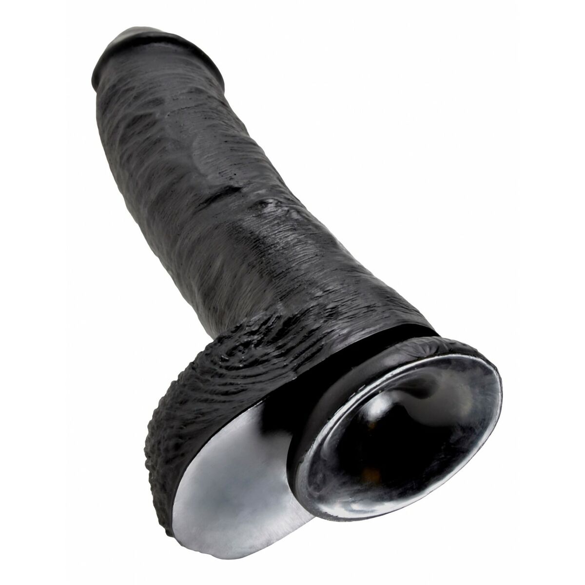 Natürliches Dildo Pipedream - King Cock Schwarz - AWK Flagship