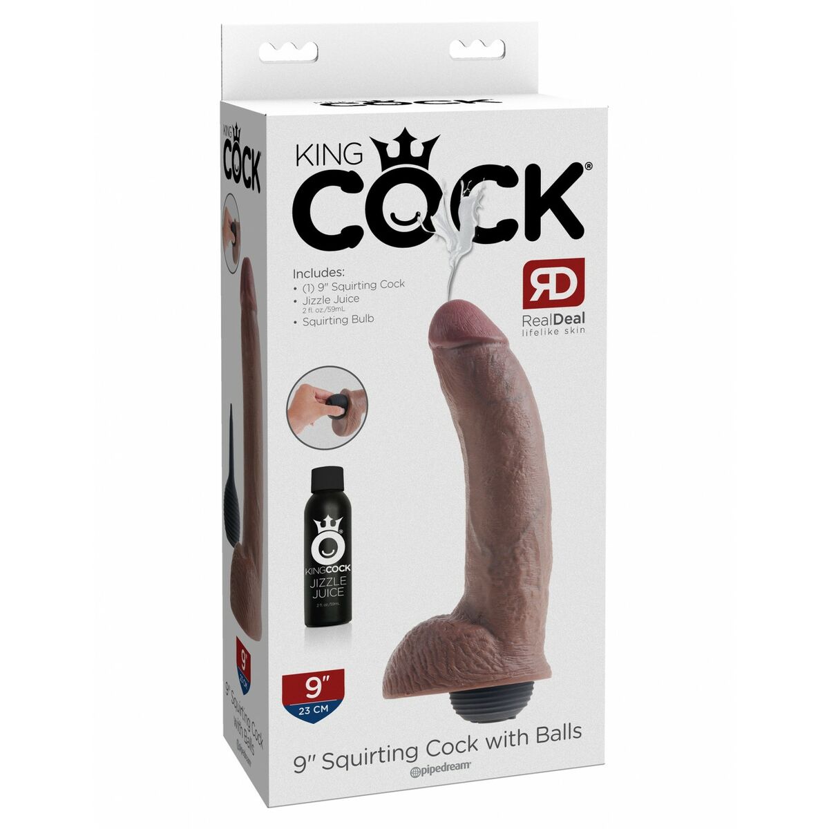 Natürliches Dildo Pipedream - King Cock - AWK Flagship