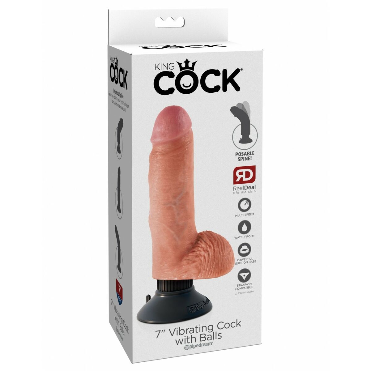 Natürliches Dildo Pipedream - King Cock - AWK Flagship