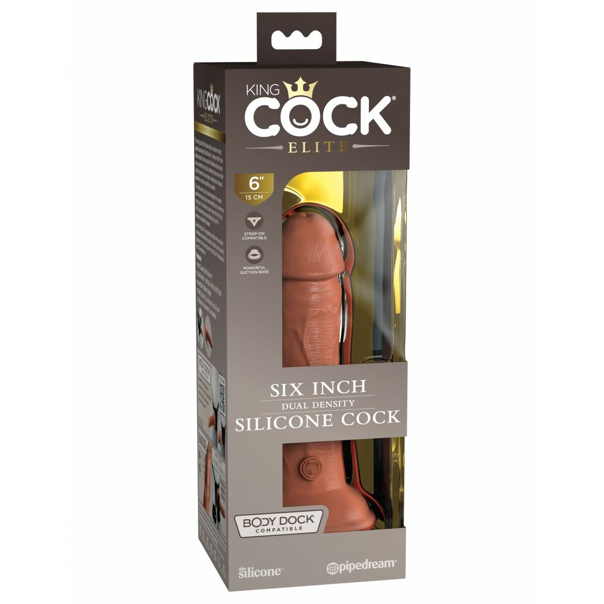 Natürliches Dildo Pipedream - King Cock Silikon natürlich - AWK Flagship