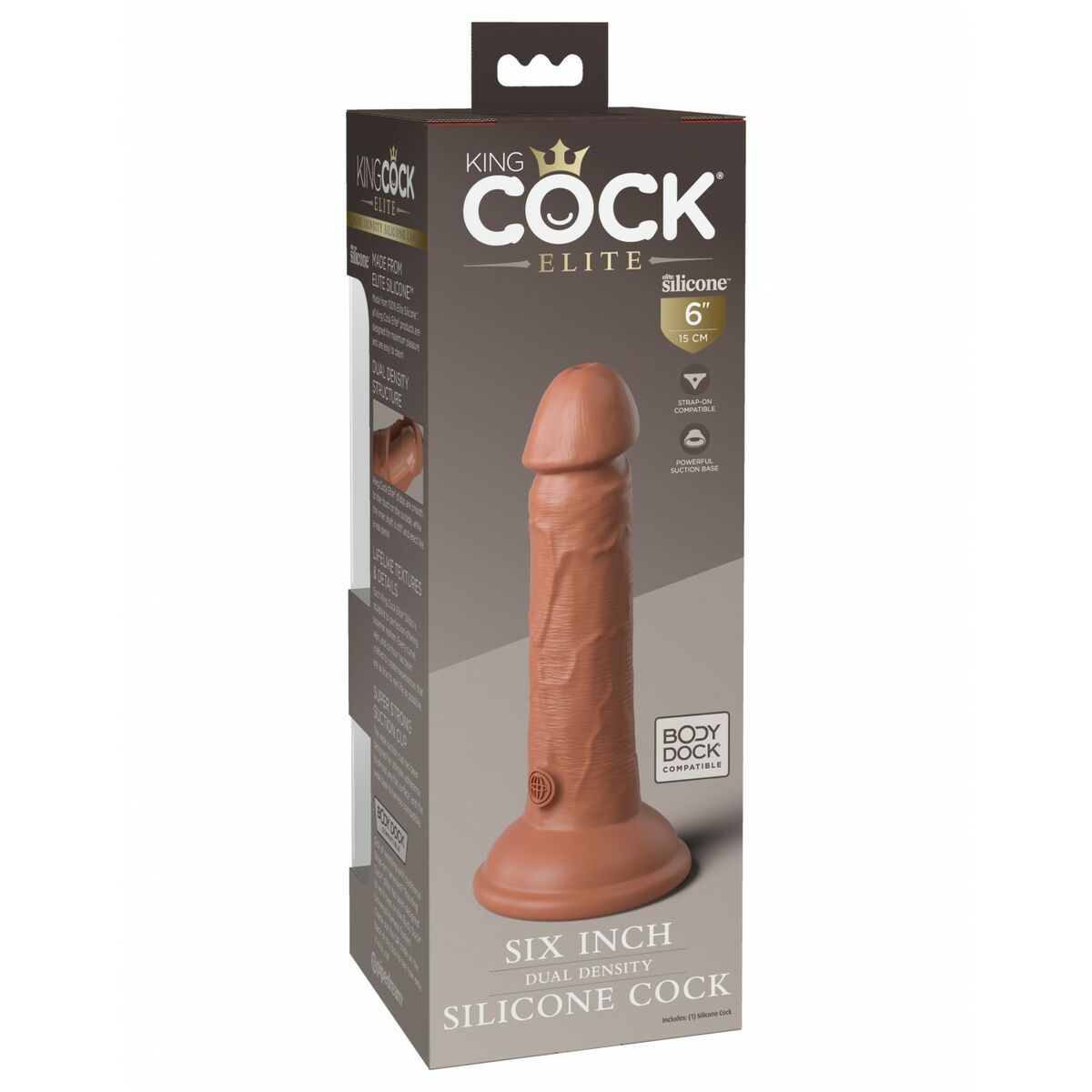 Natürliches Dildo Pipedream - King Cock Silikon natürlich - AWK Flagship