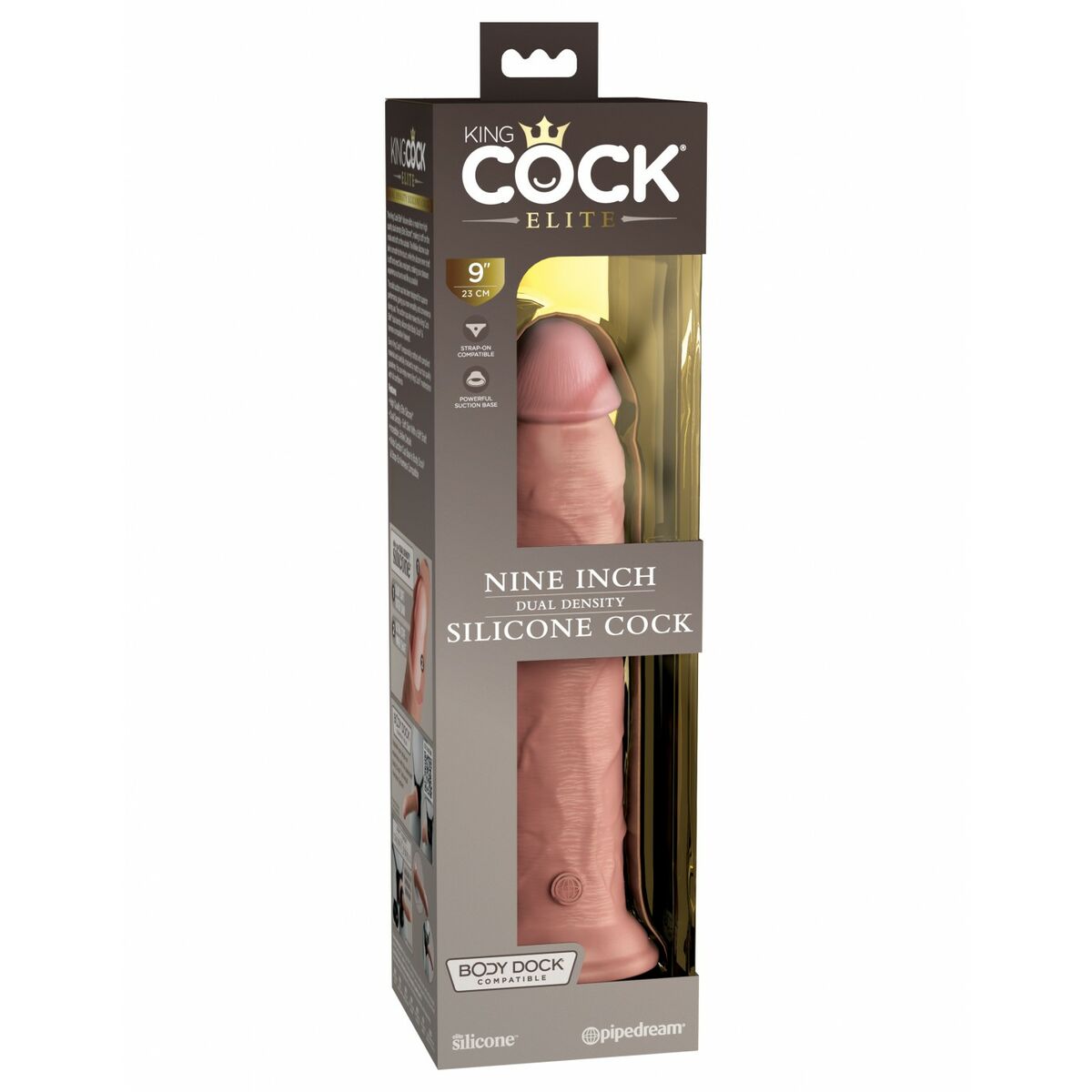 Natürliches Dildo Pipedream - King Cock Silikon natürlich - AWK Flagship