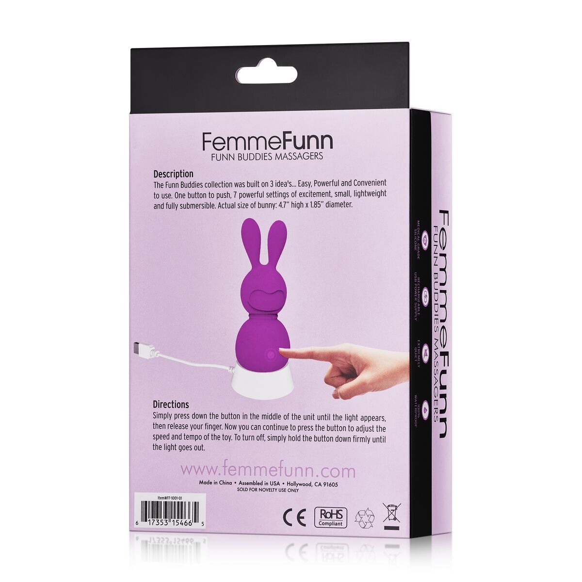 Mini Vibrator FemmeFun Bunny Lila - AWK Flagship