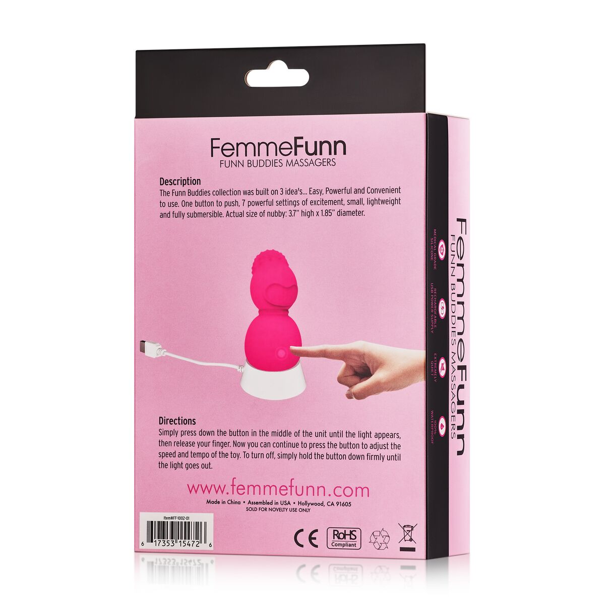 Mini Vibrator FemmeFun Nubby Rosa - AWK Flagship