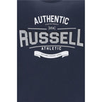 Herren Kurzarm T Shirt Russell Athletic Dunkelblau - Sport & Freizeit