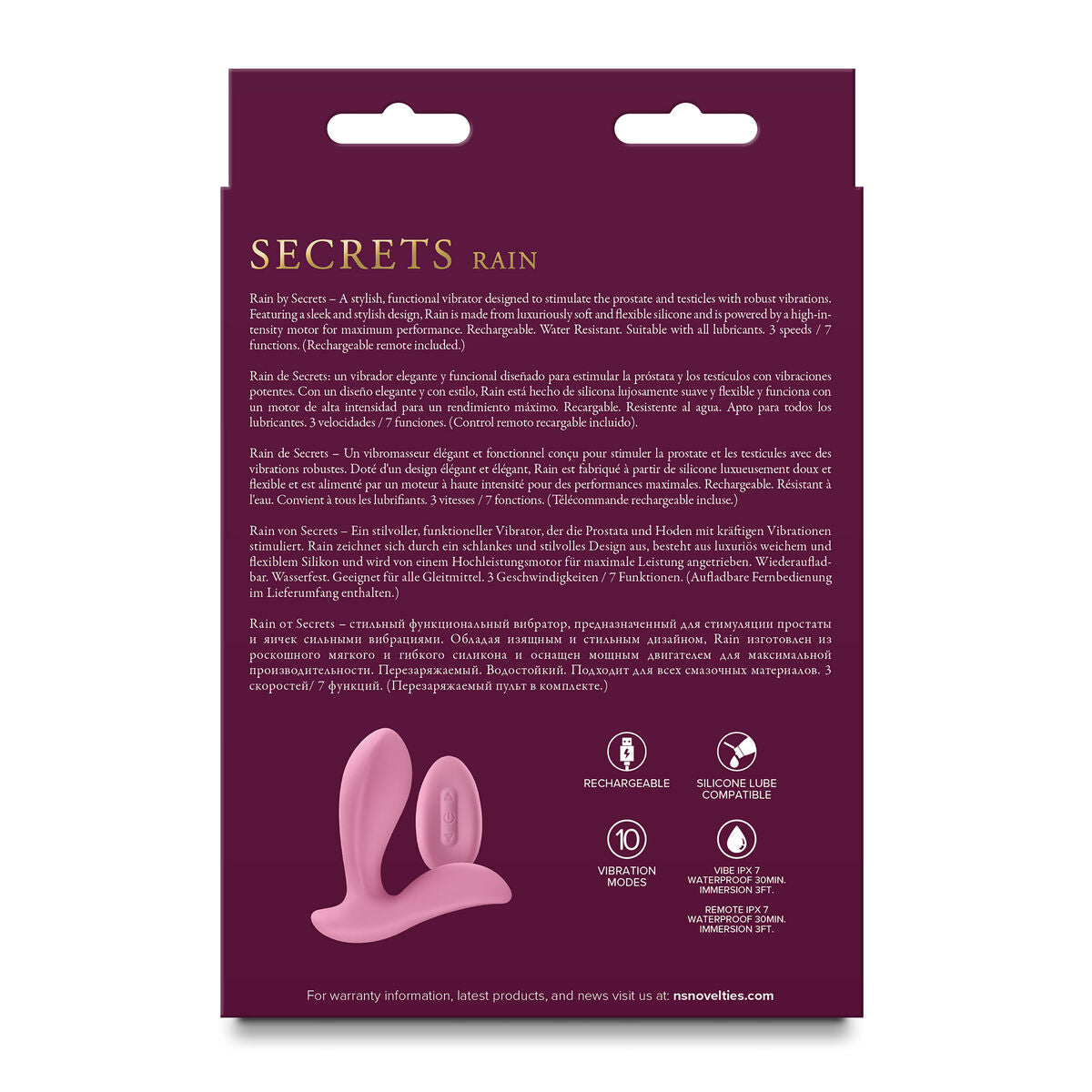 Anal-Vibrator NS Novelties Secrets Blau - AWK Flagship