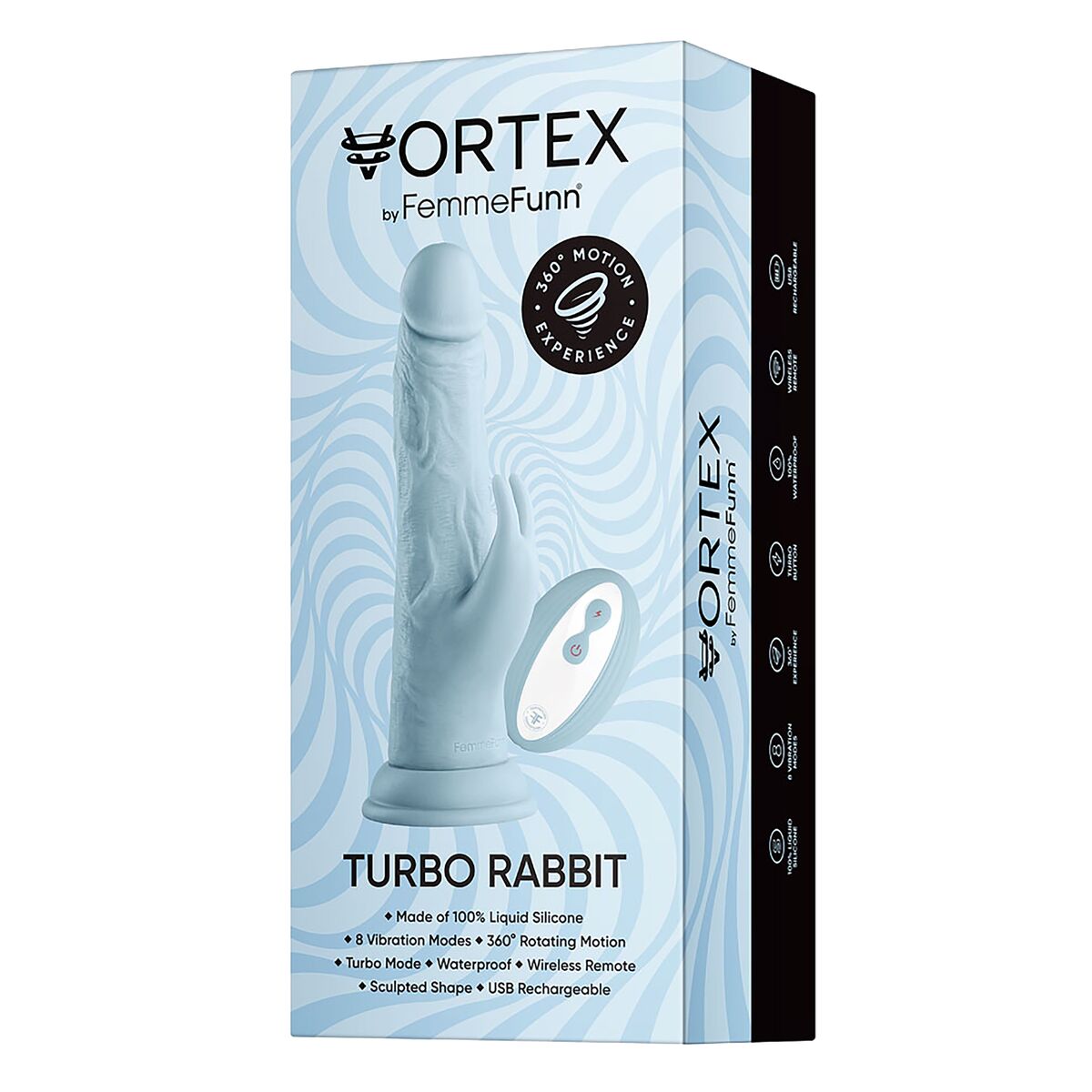 Natürlicher Dildo FemmeFunn Vortex Silikon ABS Ø 4,7 cm - AWK Flagship