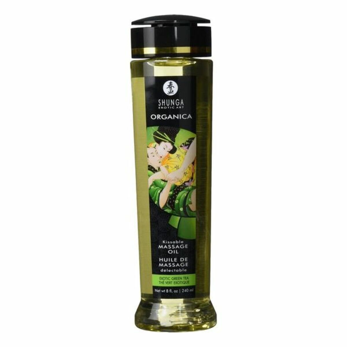 Bio-Massageöl sinnlicher grüner Tee Shunga Exotic (240 ml)