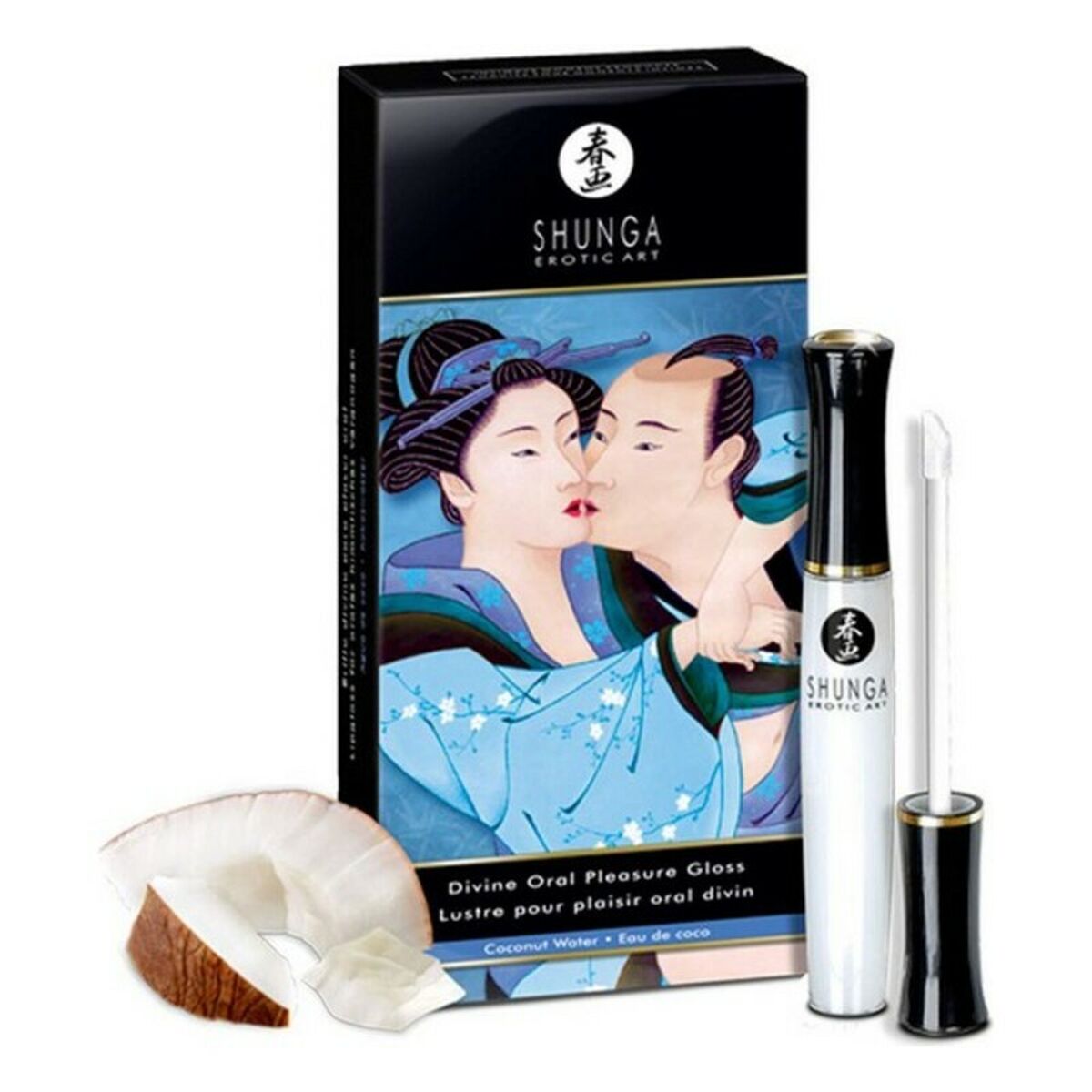 Divine Oral sinnliches Gloss Kokoswasser Shunga GR27352 (10 ml) Coco 10 ml - AWK Flagship