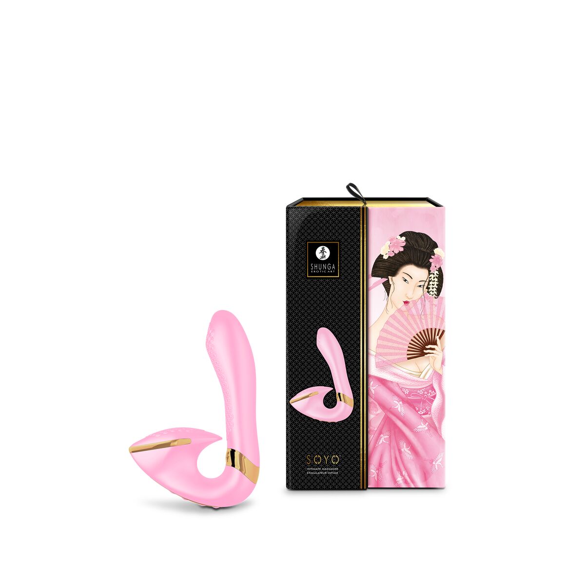 Dual Stimulationsvibrator Shunga Soyo Hellrosa - AWK Flagship