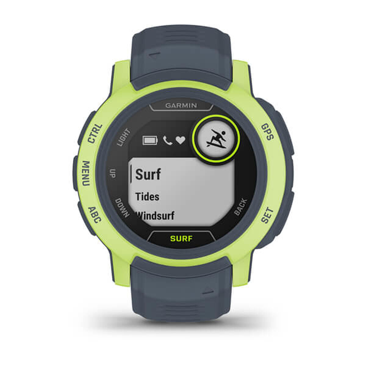 Smartwatch GARMIN Instinct 2 Surf Edition Neongrün 0,9" Grau Verde, gris - AWK Flagship