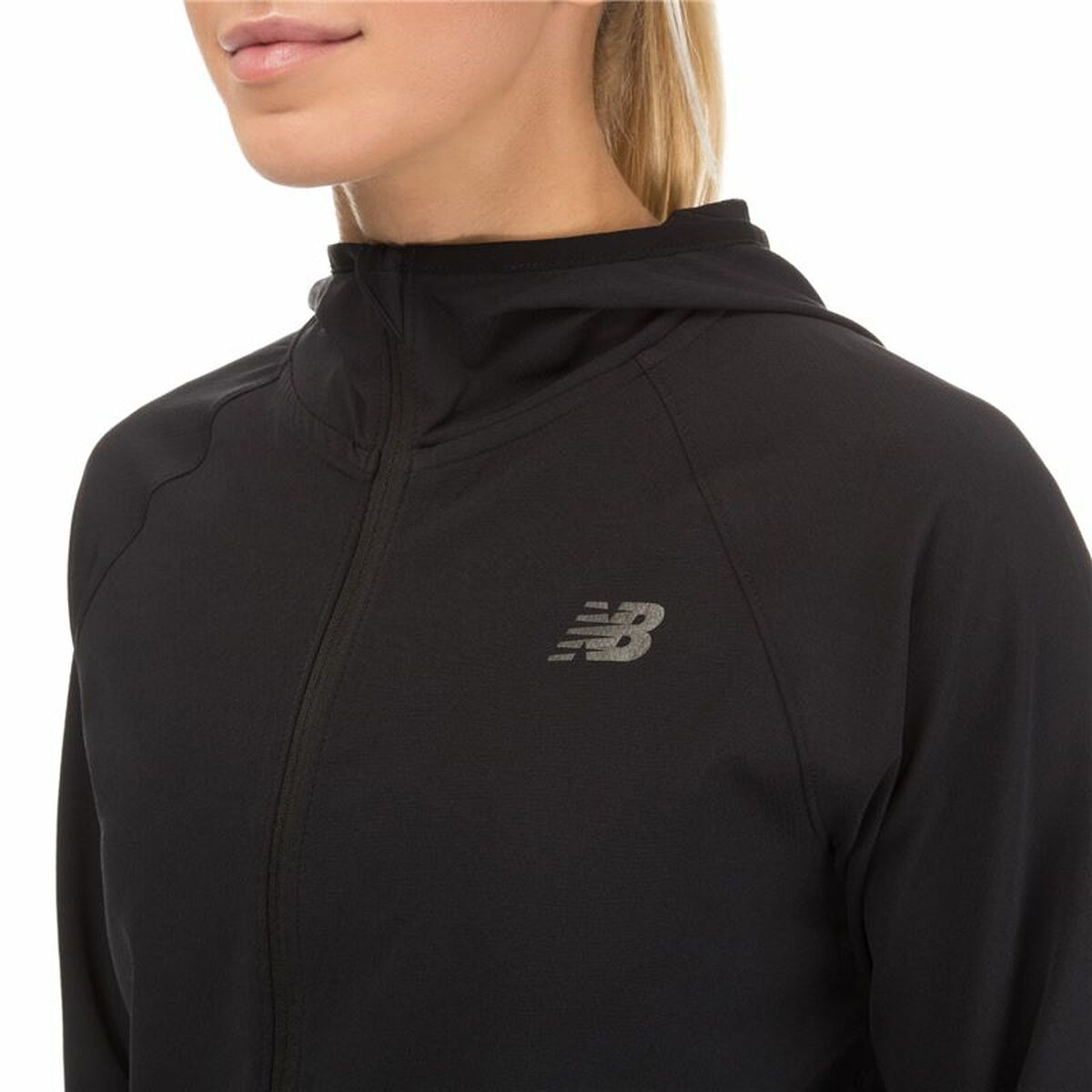 Sportjacke für Frauen New Balance Schwarz - AWK Flagship