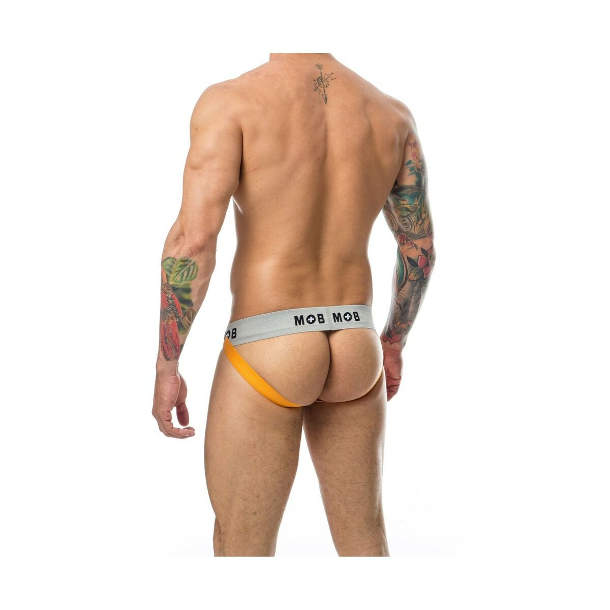 Tanga Mob Eroticwear Schwarz Orange XXL - AWK Flagship