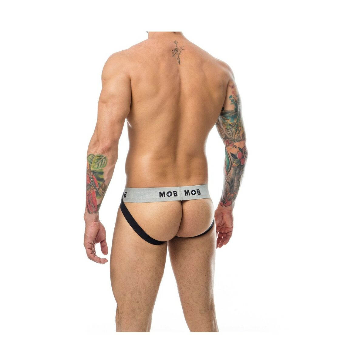 Tanga Mob Eroticwear Weiß Schwarz XXL - AWK Flagship