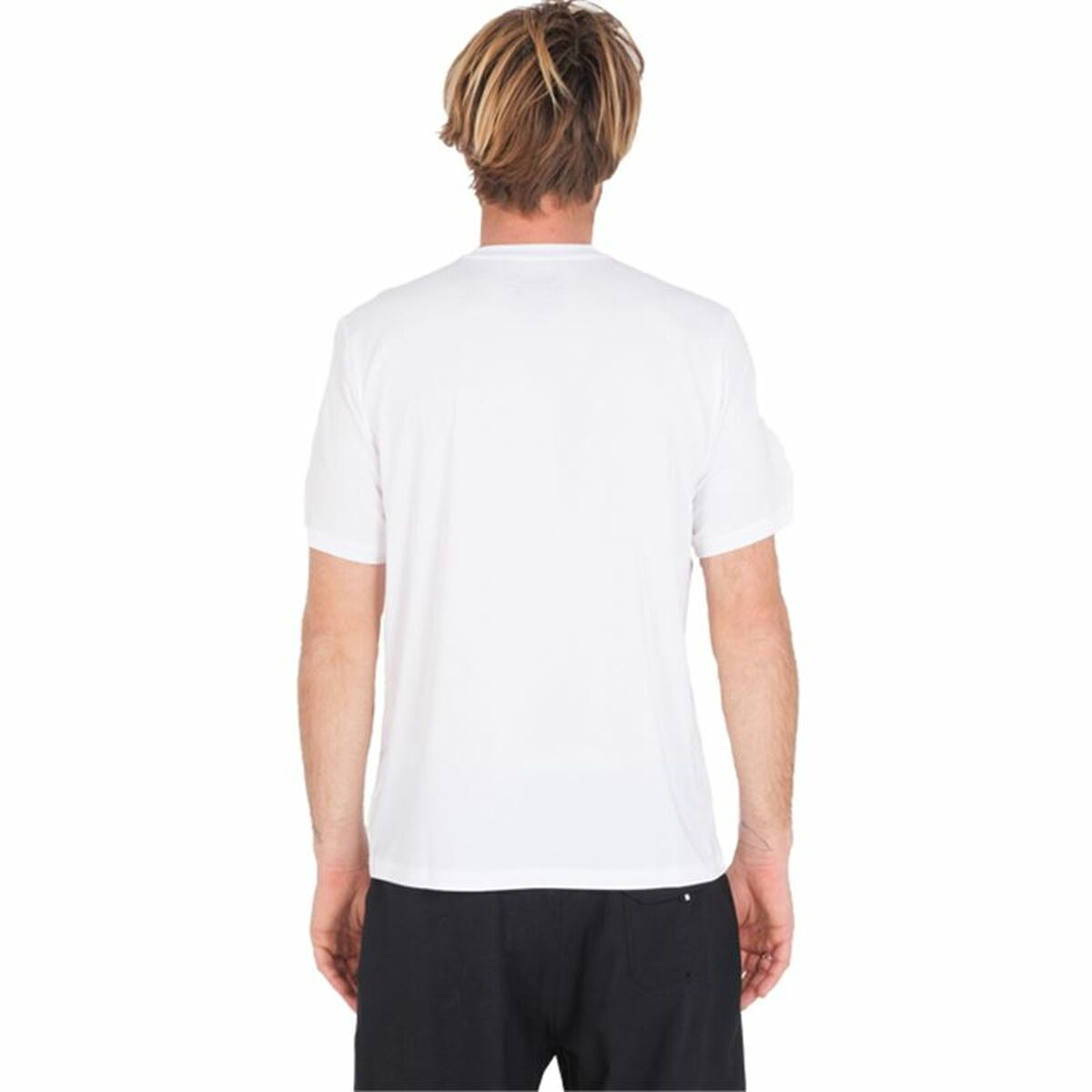 Herren Kurzarm-T-Shirt Hurley Toro Hybrid UPF Weiß - AWK Flagship