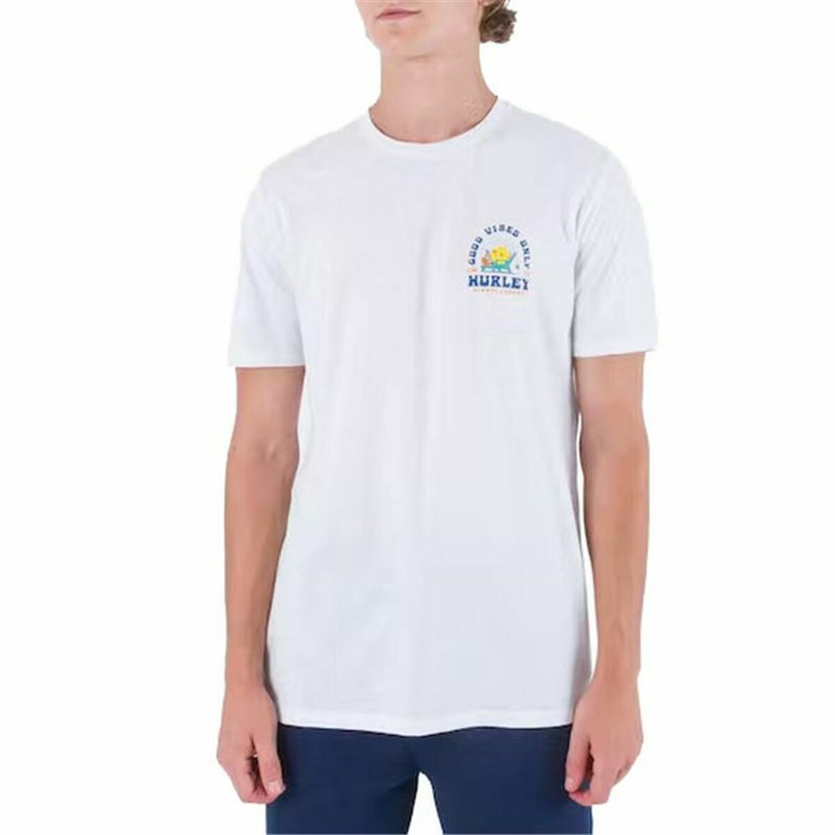 Herren Kurzarm-T-Shirt Hurley Everyday Vacation Weiß - AWK Flagship