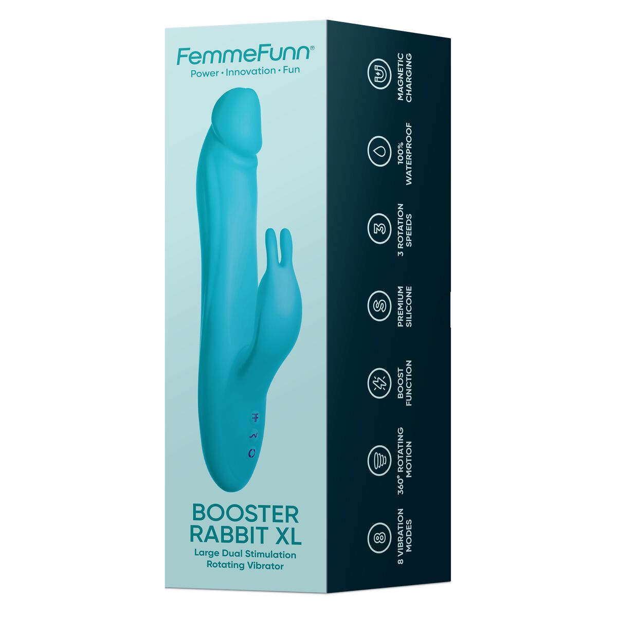 G-Punkt Vibrator FemmeFunn BOOSTER RABBIT XL Blau - AWK Flagship