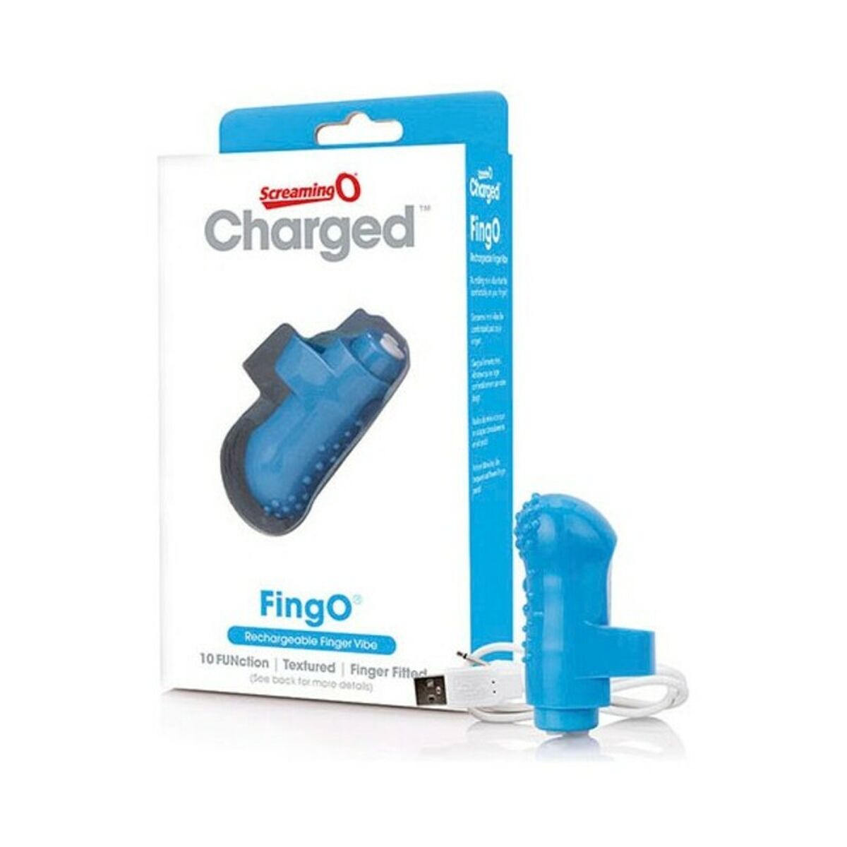 Charged FingO Fingervibrator in Blau The Screaming O Charged Blau - AWK Flagship