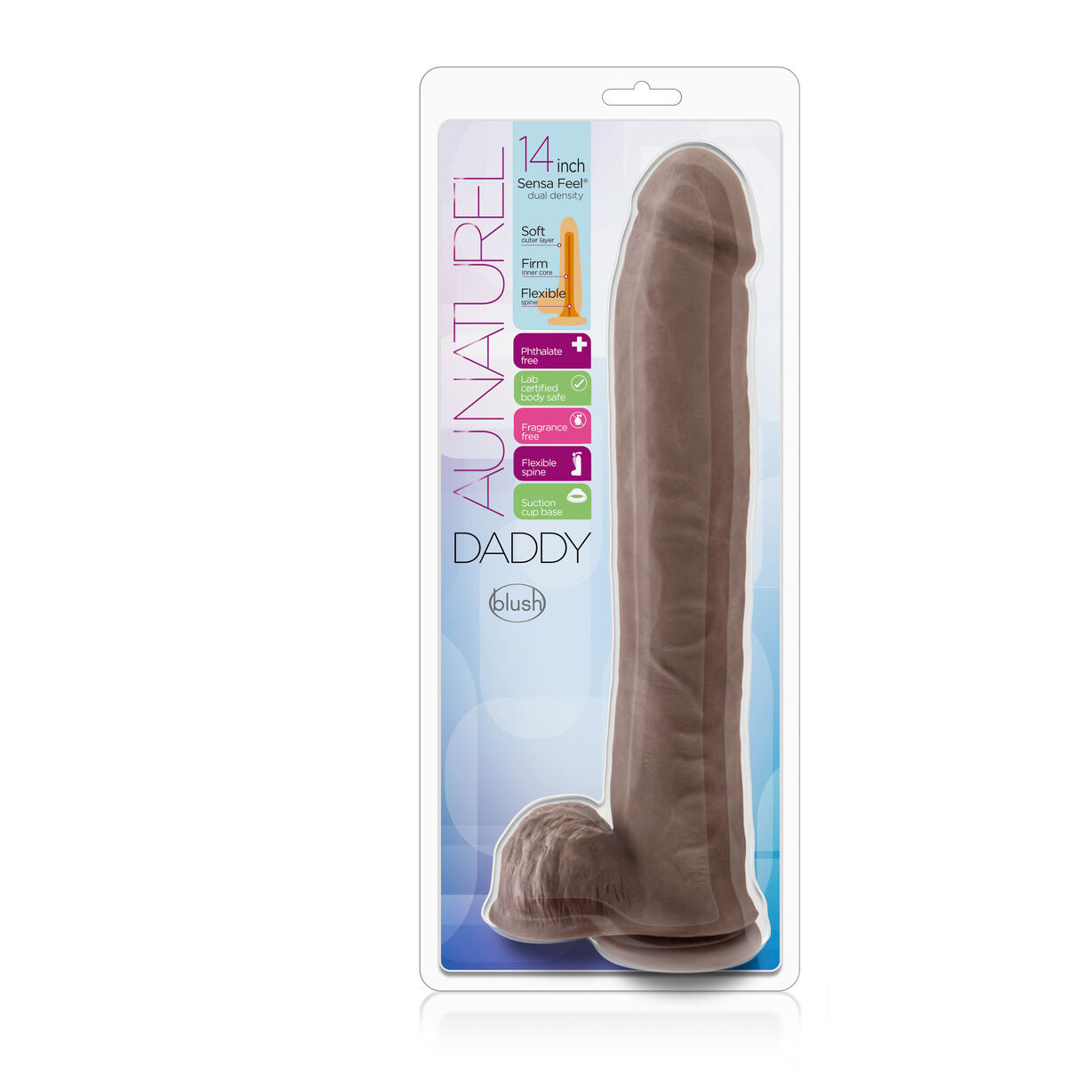 Natürlicher Dildo Blush Au Naturel TPE Ø 5,3 cm - AWK Flagship