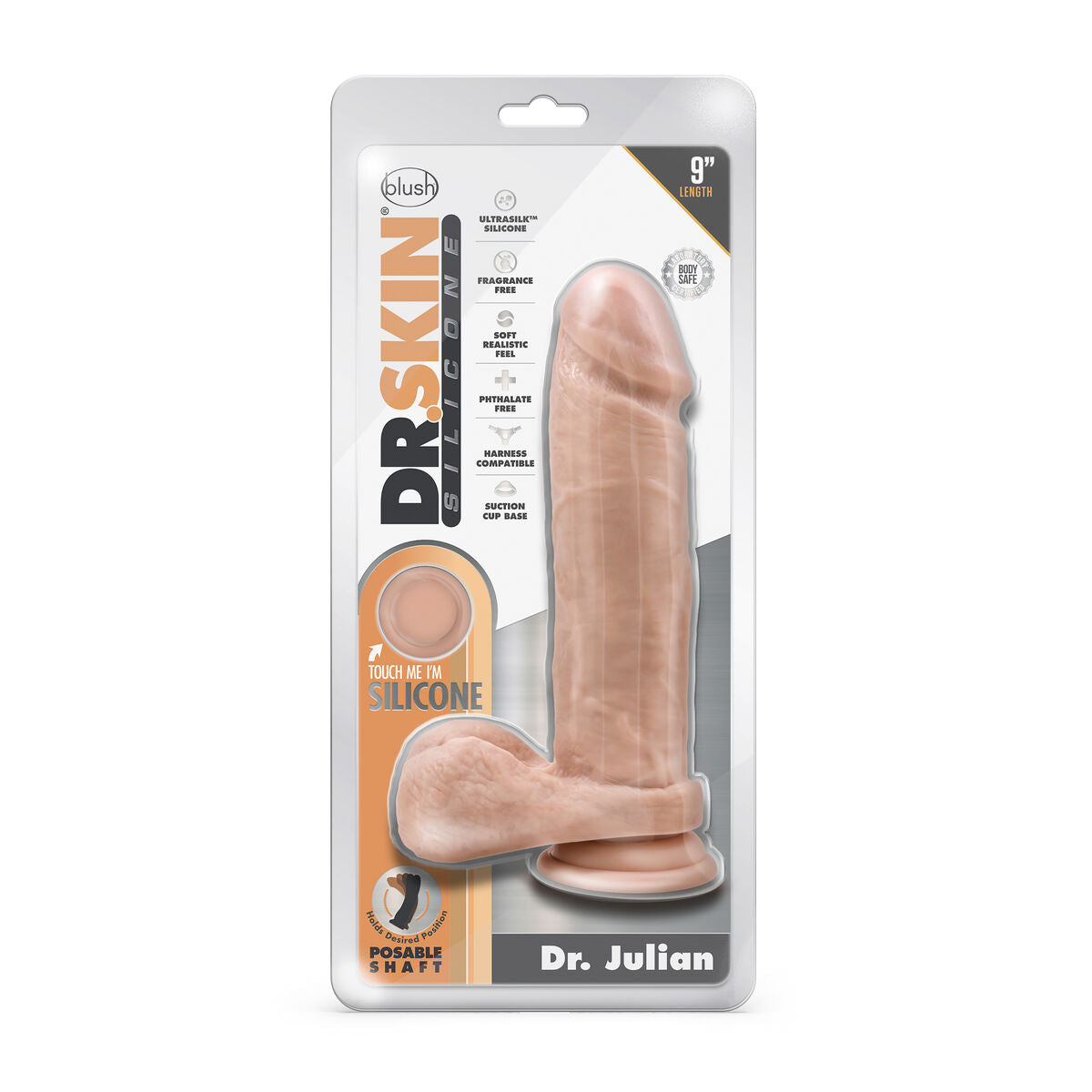 Natürliches Dildo Blush Dr Skin Silikon Ø 5 cm - AWK Flagship