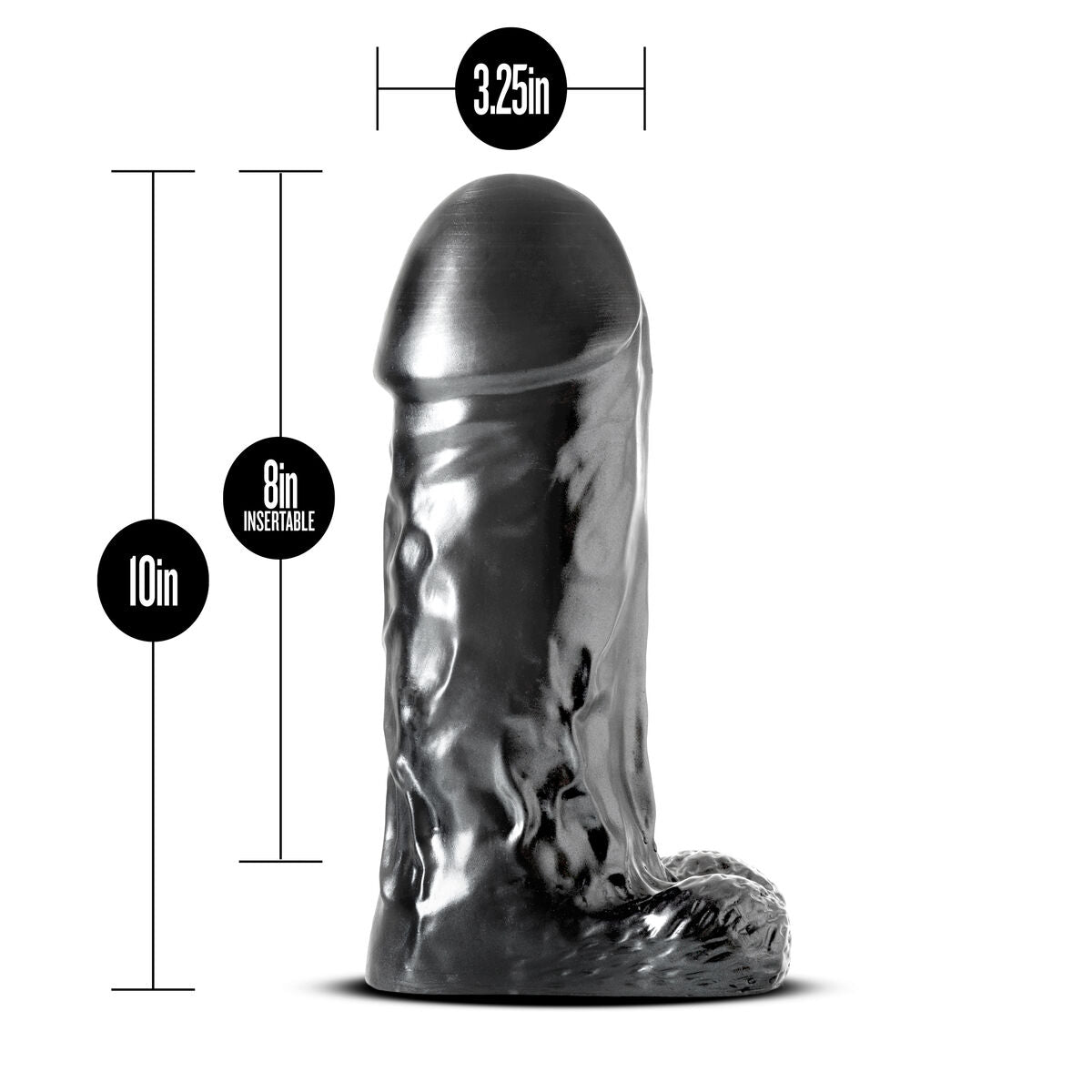 Natürliches Dildo Blush Jet PVC Ø 8,2 cm - AWK Flagship