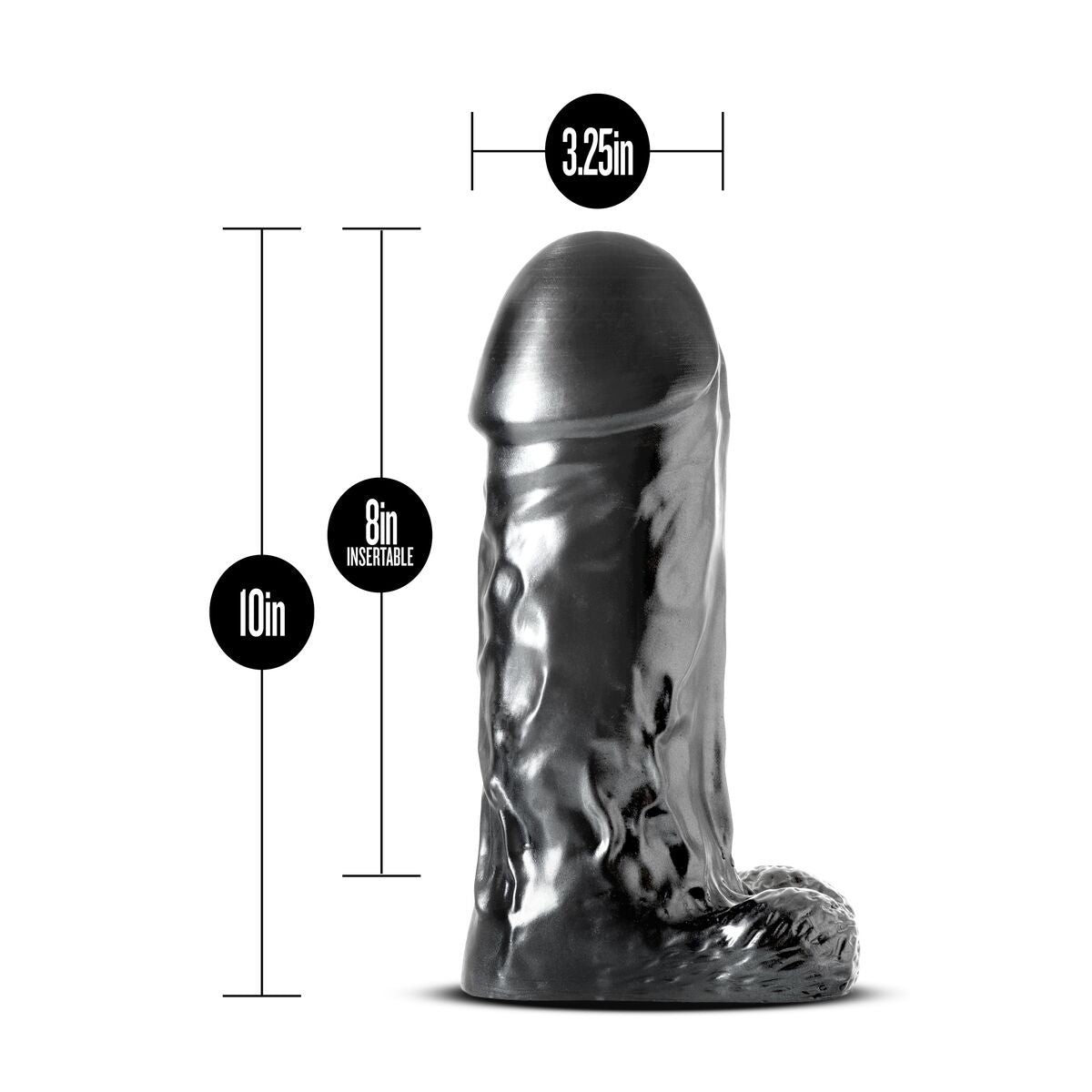 Natürliches Dildo Blush Jet PVC Ø 8,2 cm - AWK Flagship